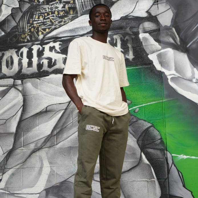 RCSC Jogging kaki logo blanc