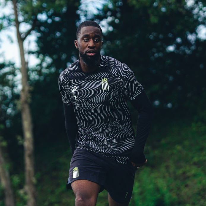 Rcsc- T-shirt adulte  Wavy noir et blanc