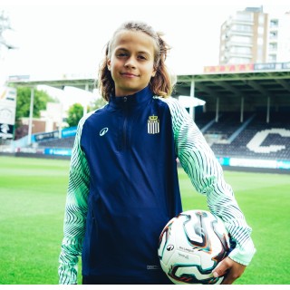 Rcsc-Sweat 1/2 Zip Wavy JR Marine et Vert