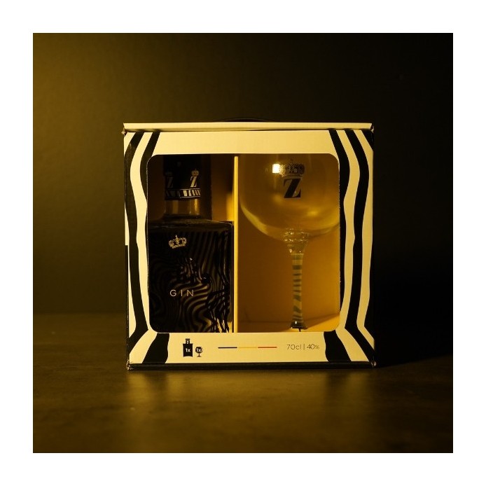 Zébra gin +verre