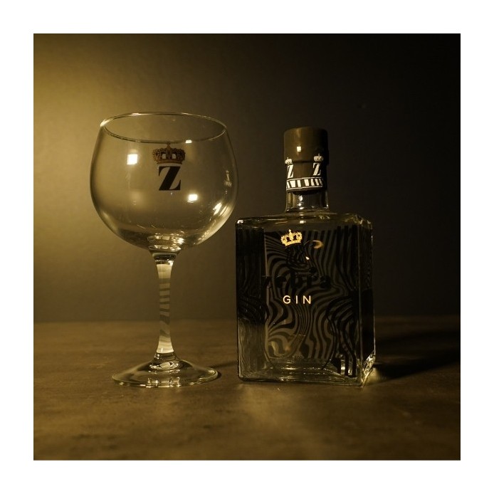 Zébra gin +verre