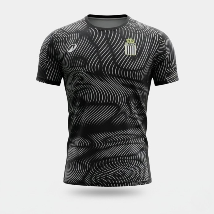 Rcsc- T-shirt adulte  Wavy noir et blanc