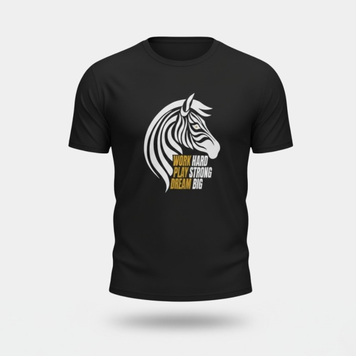 Rcsc-T-shirt Noir (work hard..) (TM)