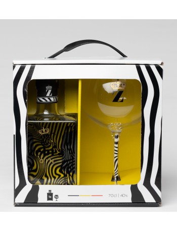 Zébra gin +verre
