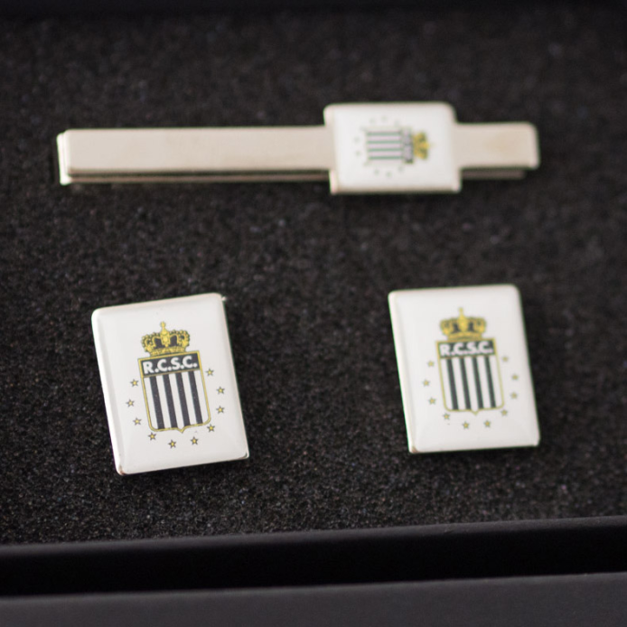 épingle cravate et boutons de manchette rcsc